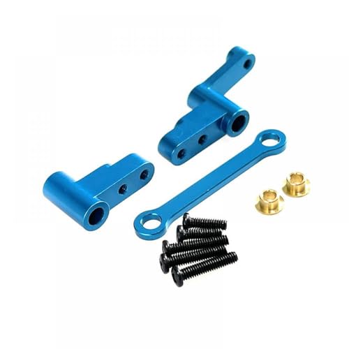 IVLAZLRG Hyper GO1 14 14301 14302 Fernbedienungsauto kompatibles modifiziertes Zubehör Teile Upgrade Metalllenkgruppenübertragungskomponenten(Blue) von IVLAZLRG