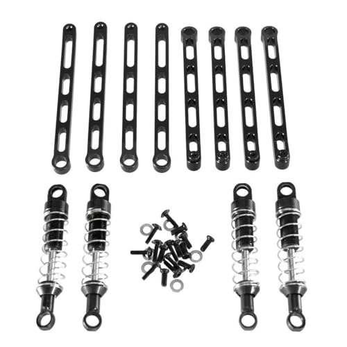 IVLAZLRG Kompatibel mit Mn 1/12 Mn168 Mn78 RC -Autometall -Upgrade externer Federschockdämpfer Fixiertes Stangenteile Zubehör(Black) von IVLAZLRG