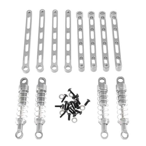 IVLAZLRG Kompatibel mit Mn 1/12 Mn168 Mn78 RC -Autometall -Upgrade externer Federschockdämpfer Fixiertes Stangenteile Zubehör(Silver) von IVLAZLRG