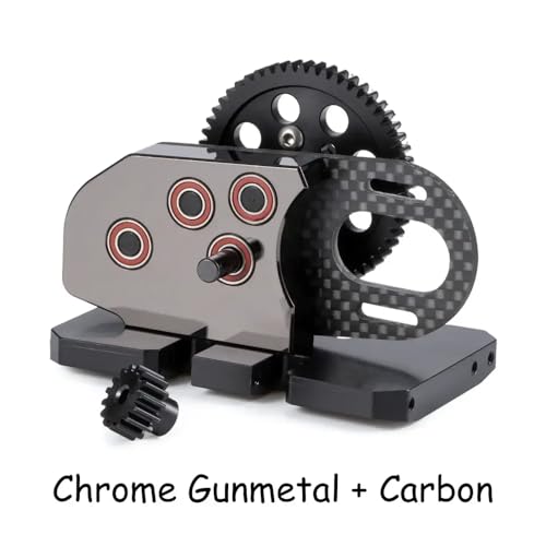 IVLAZLRG Komplette zusammengebaute 2 -Low -Kohlenstoff -Overdrive -Getriebe 30% OD -Getriebe kompatibel mit 1/10 Crawler Gspeed Chassis von IVLAZLRG