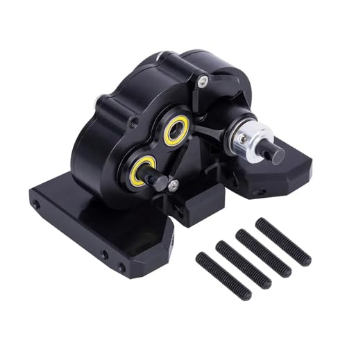 IVLAZLRG Leichtes Aluminium-Overdrive-Getriebegetriebe für 1/10 RC Crawler Car kompatibel mit VS4-10 Chassis gerade Achse(Black) von IVLAZLRG