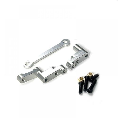 IVLAZLRG Lenkungsbaugruppe für Metallteilezubehör für Fernbedienungsauto kompatibel mit Hyper GO 16207 16208 16209 16210 H16 H16BM 1/16(White) von IVLAZLRG