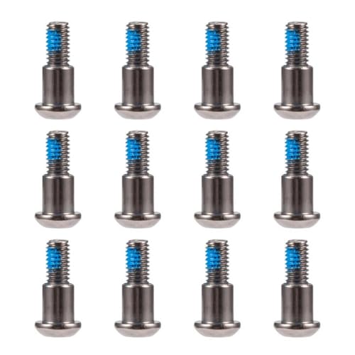 IVLAZLRG M3x4x10mm Sechskantknopf Kopf Kingpin Schulterschrauben kompatibel mit 1/10 RC-Autos CJ7 AR44 AR45 F9 Achse Vs4-10 F10(12PCS Grey) von IVLAZLRG