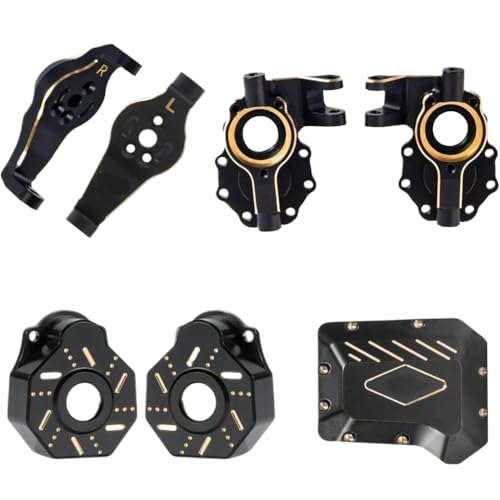 IVLAZLRG Messing C-Hubs Caster Blocks Diff-Abdeckung Messing vordere Achse Gegengewicht kompatibel mit 1/10 RC Crawler TRX6 Upgrade-Teile D 4-in-1 IVLAZLRG Messing C-Hubs Caster Blocks Diff-Abdeckung Messing vordere Achse Gegengewicht kompatibel mit 1/10 RC Crawler TRX6 Upgrade-Teile D 4-in-1 von IVLAZLRG
