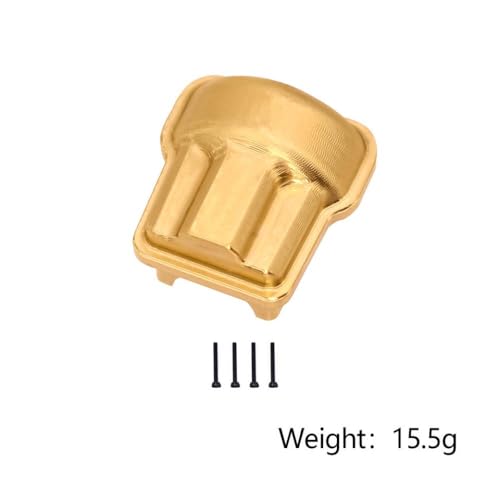 IVLAZLRG Messing -Diff -Deckungsabdeckung Vorder- und Hinterachgewichte mit 1/18 Skala RC Crawler -Upgrade -Teilen für Modelle kompatibel(1Pcs Diff Cover) von IVLAZLRG