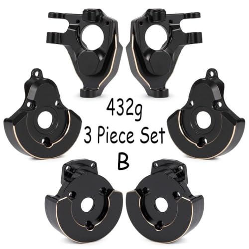 IVLAZLRG Messing Low-Offset Heavy F10 Portal Knuckle Gewichte kompatibel mit Vanquish 1/10 VRD Rock Crawler VS4-10 Phoenix vorne und hinter(3 Piece Set B) von IVLAZLRG
