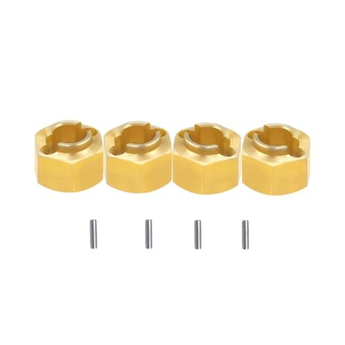 IVLAZLRG Messingrad Hex Hub Extenders Adapter 4 mm 5 mm 6 mm Dicke kompatibel mit 1 18 -Skala RC Crawler Cars Upgrade -Teile für hexagonale Radnaben(4Pcs 4MM) von IVLAZLRG