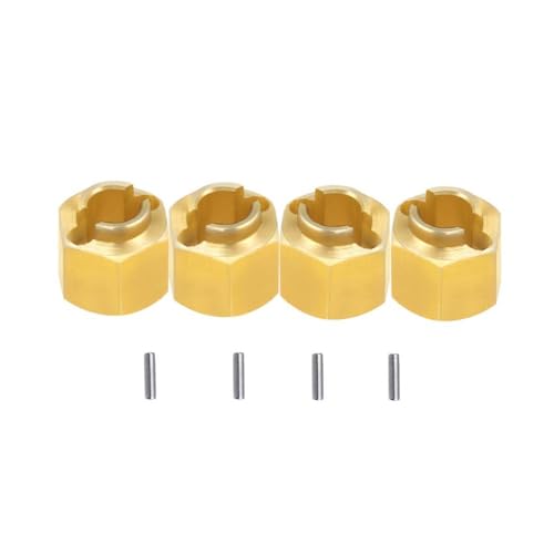 IVLAZLRG Messingrad Hex Hub Extenders Adapter 4 mm 5 mm 6 mm Dicke kompatibel mit 1 18 -Skala RC Crawler Cars Upgrade -Teile für hexagonale Radnaben(4Pcs 6MM) von IVLAZLRG