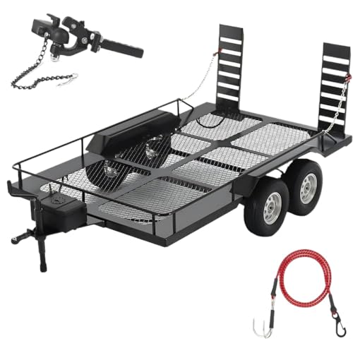 IVLAZLRG Metal Builder 1/10 RC -Anhänger mit Hitch Receiver kompatibel mit Crawler Cars TRX6 Gen8 von IVLAZLRG