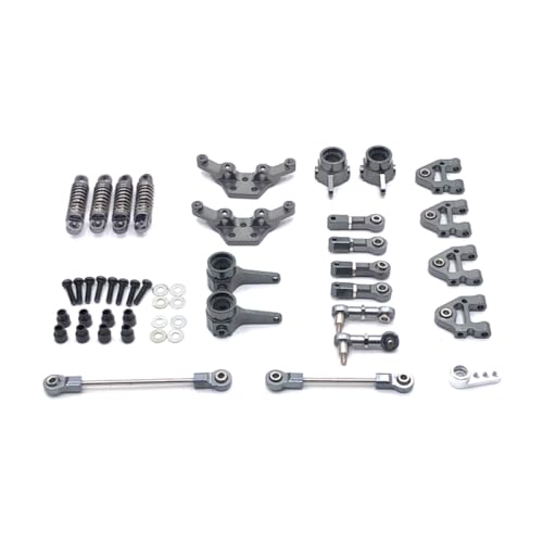 IVLAZLRG Metal Upgrade Swing Arm Lenering Cup Schockhalterung Lenkverbindungsschock -Schock kompatibel mit 1/28 284131 K969 K979 K989 K999 RC -Autoteile(Dark Grey) von IVLAZLRG