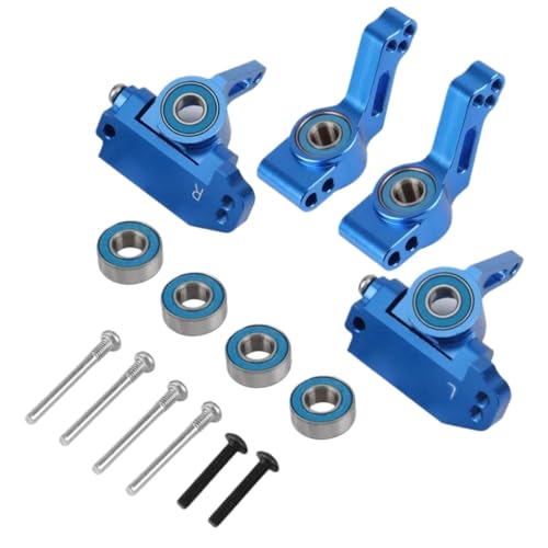 IVLAZLRG Metall -Caster -Blocklenkungsblöcke Stubachse Träger mit 1/10 2WD VXL Stampede RC -Auto -Upgrade -Teile kompatibel(Blue) von IVLAZLRG