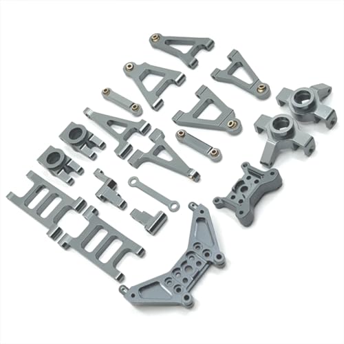 IVLAZLRG Metall -Swing -Arm und Lenkbecher -Upgrade für 1/14 RC -Autos mit MJX14301 14302 Modelle Meijiaxin Fernbedienungspfus -Teile kompatibel(Dark Grey) von IVLAZLRG