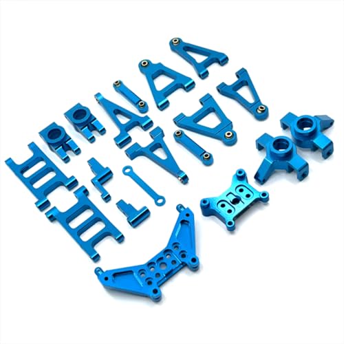 IVLAZLRG Metall -Swing -Arm und Lenkbecher -Upgrade für 1/14 RC -Autos mit MJX14301 14302 Modelle Meijiaxin Fernbedienungspfus -Teile kompatibel(Sky Blue) von IVLAZLRG