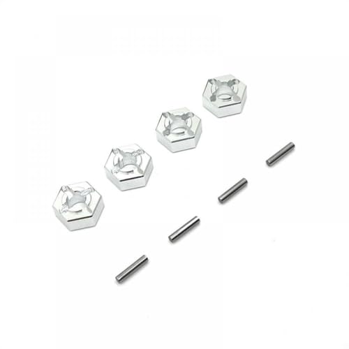 IVLAZLRG Metall -Upgrade 12mm hexagonales Gelenkzubehör kompatibel mit 1/14 1/16 Fernbedienungsautos(Silver) von IVLAZLRG