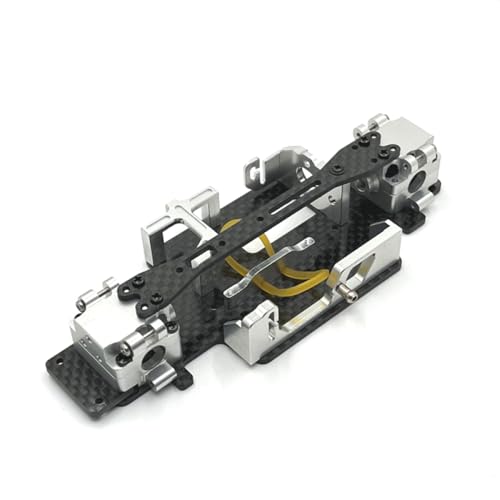 IVLAZLRG Metall -Upgrade -Getriebe- und Chassis -Teile für RC -Auto -Ersatzteile kompatibel mit 1/28 Modellen 284131 K979 K989 K999 Radstand 98mm 102 mm(Silver) von IVLAZLRG