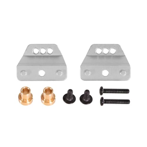 IVLAZLRG Metall -Upgrade -Teile für 1/12 Fernbedienungsautos, einschließlich vorderer und hinterer Stoßdämpfer -Halterungen, die mit MN Modell MN99SV2 MN168 MN78 MN82 RC kompatibel sind(Silver) von IVLAZLRG