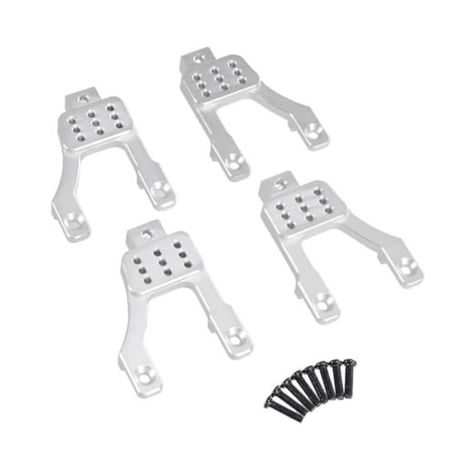 IVLAZLRG Metall -Vorder- und Hinterradhalterungsteile und Zubehör, die mit MN 1/12 MN128 MN86 G500 RC Fernbedienungsauto kompatibel ist(Silver) von IVLAZLRG