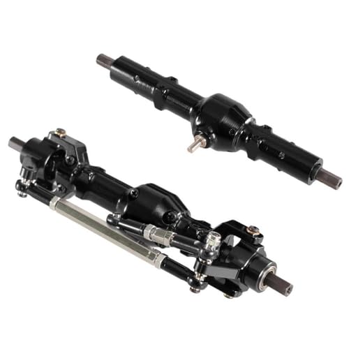 IVLAZLRG Metall vordere Mitte- und Hinterachse für 1/16 6WD RC -Autos kompatibel mit B16 B36 Fayee und ähnlichen Modellen(Black Front and Back) von IVLAZLRG