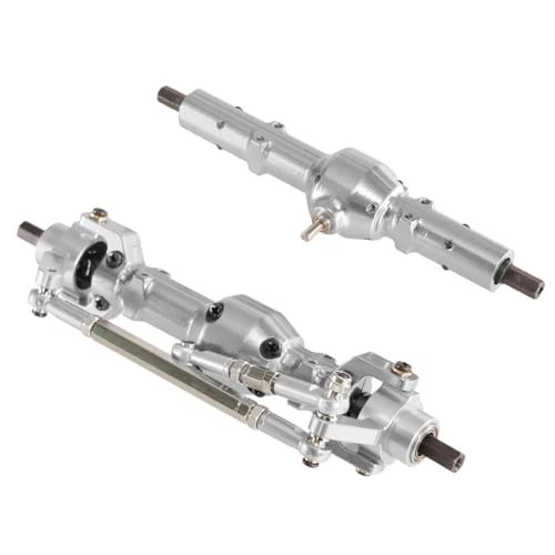 IVLAZLRG Metall vordere Mitte- und Hinterachse für 1/16 6WD RC -Autos kompatibel mit B16 B36 Fayee und ähnlichen Modellen(Silve Front and Back) von IVLAZLRG
