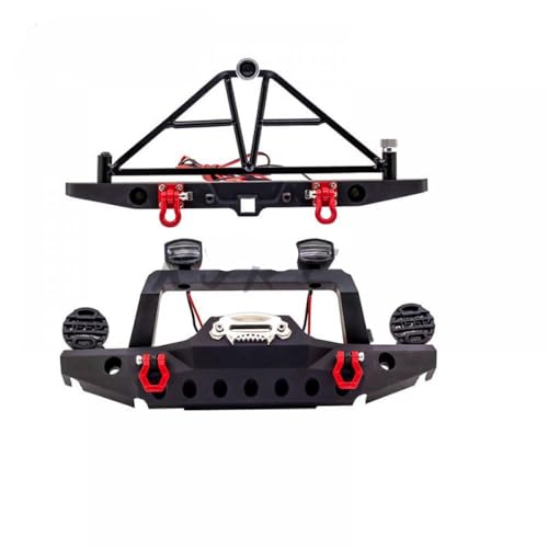 IVLAZLRG Metall vordere Stoßstange kompatibel mit 1/10 RC Crawler -Modellen 90046 90047(1set Bumper) von IVLAZLRG