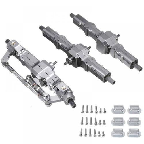 IVLAZLRG Metall vordere Zwischenachse mit B16 B36 Q60 Q63 Q64 Fayee FY004 MN 77 6WD 6x6 RC -Autoteile kompatibel(Titanium B) von IVLAZLRG