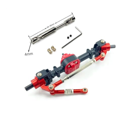IVLAZLRG Metall vorne und Hinterachse für MN78 MN82 kompatibel mit 3 mm bis 4 mm Wellenhülse -Getriebeswelle CVD1/12 RC -Auto -Upgrade -Zubehör(Black Front and CVD) von IVLAZLRG