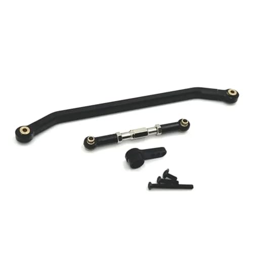 IVLAZLRG Metalllenker -Link -Stange -Stange -Stange- und Servoarm -Upgrade -Teile für Mn128 Mn86 Mn86S Mn86K Mn86Ks Mn G500 1/12 RC Crawler Car(Black) von IVLAZLRG
