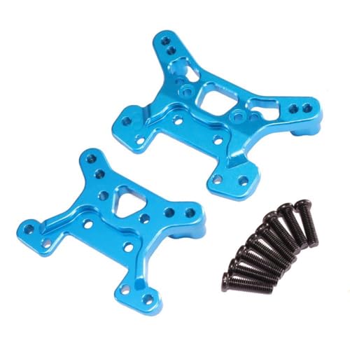 IVLAZLRG Metallschockdämpferturm kompatibel mit 144016 144018 1/14 1/12 RC -Autos, die für Rlaarlo XDKJ 001 XDKJ 006 AM X12 Upgrade -Zubehör geeignet sind(Blue) von IVLAZLRG