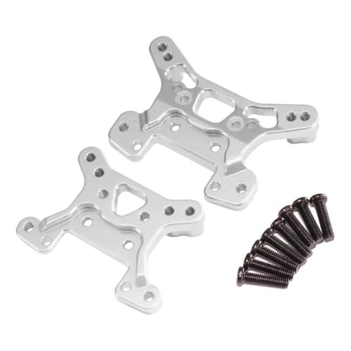 IVLAZLRG Metallschockdämpferturm kompatibel mit 144016 144018 1/14 1/12 RC -Autos, die für Rlaarlo XDKJ 001 XDKJ 006 AM X12 Upgrade -Zubehör geeignet sind(Silver) von IVLAZLRG
