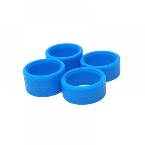 IVLAZLRG Modifiziertes Farbrennmuster Reifen Hautkompatibel mit 22 mm 22,5 mm Rad für 1/28 RC -Autozubehör Upgrade(Sky Blue) von IVLAZLRG