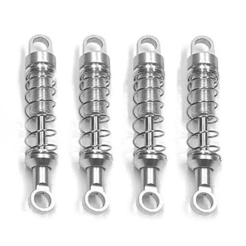 IVLAZLRG Nicht-hydraulischer externer Federschockdämpfer Set kompatibel mit Mn 1/12 MN78 MN168 RC-Autoteile Metall-Upgrade(Silver) von IVLAZLRG