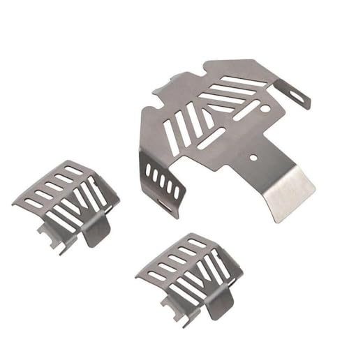 IVLAZLRG Panzer Metall -Skidplatte für 1/10 RC -Autos, die mit verschiedenen Modellen kompatibel sind(Silver) von IVLAZLRG