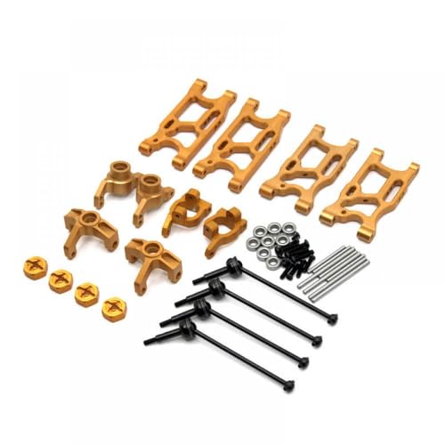 IVLAZLRG RC-Auto-Ersatzteile kompatibel mit 1/14 Modellen 144010 144001 02 124017-16-18-19(Gold) von IVLAZLRG