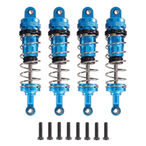 IVLAZLRG RC -Auto -Metall -Upgrade -Teile Öltyp Schockvereinbereitungsabsorber kompatibel mit den Modellen 144001 144002 144010 124019 124017(Blue) von IVLAZLRG