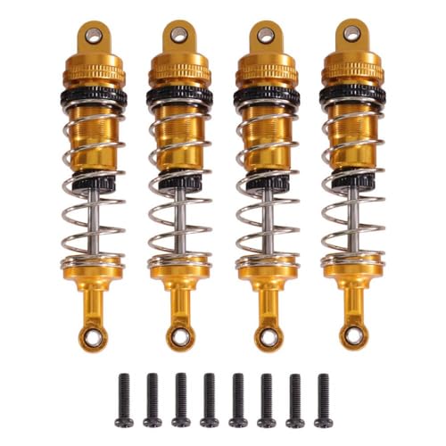 IVLAZLRG RC -Auto -Metall -Upgrade -Teile Öltyp Schockvereinbereitungsabsorber kompatibel mit den Modellen 144001 144002 144010 124019 124017(Golden) von IVLAZLRG