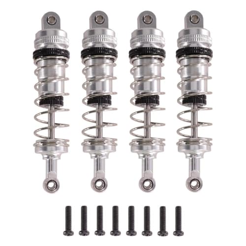 IVLAZLRG RC -Auto -Metall -Upgrade -Teile Öltyp Schockvereinbereitungsabsorber kompatibel mit den Modellen 144001 144002 144010 124019 124017(Silver) von IVLAZLRG