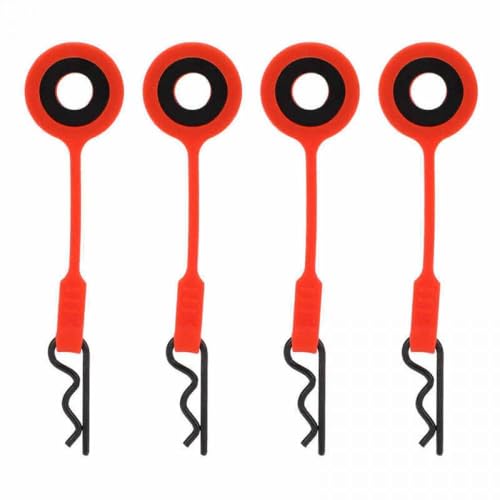 IVLAZLRG RC -Karosserien und Stifte, die mit verschiedenen RC -Autos Eisenkörperklammern für RC -Fahrzeuge kompatibel sind(Red) von IVLAZLRG