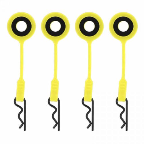 IVLAZLRG RC -Karosserien und Stifte, die mit verschiedenen RC -Autos Eisenkörperklammern für RC -Fahrzeuge kompatibel sind(Yellow) von IVLAZLRG