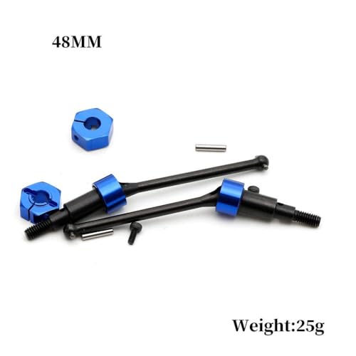 IVLAZLRG Stahlantriebswellen für 1/18 Skala Grom RC -Autos kompatible Upgrade -Teile(48MM 2PCS) von IVLAZLRG