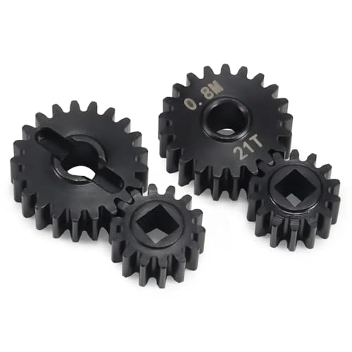 IVLAZLRG Stahluniversalverbindungsantriebswelle Stubachse Overdrive -Zahnrad für 1/10 RC Crawler Rigs kompatibel mit UTB10 -Upgrade(Portal Gear 21T 14T) von IVLAZLRG