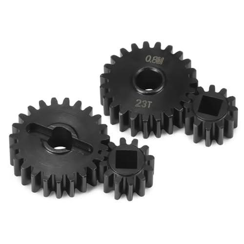 IVLAZLRG Stahluniversalverbindungsantriebswelle Stubachse Overdrive -Zahnrad für 1/10 RC Crawler Rigs kompatibel mit UTB10 -Upgrade(Portal Gear 23T 12T) von IVLAZLRG