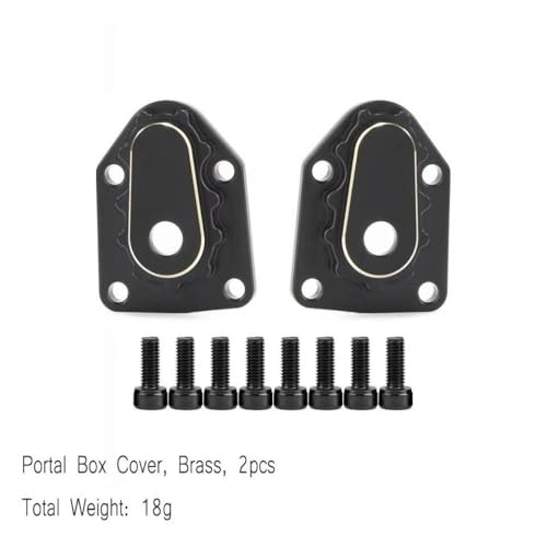 IVLAZLRG UTB18 1/18 RC Crawler Lenkung Knöchel Caster Blocks Messinggewichte Achse Gehäuse Portal Abdeckplatten kompatible Teile Optionales Upgrade -Zubehör(Portal Box Cover) von IVLAZLRG