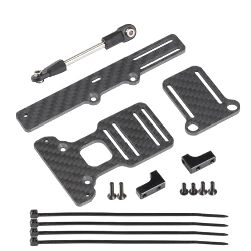IVLAZLRG Universal Carbon Chassis und Link für Portalachse ESC- und Servoplattenkompatibilität(BOA Servo Mount) von IVLAZLRG
