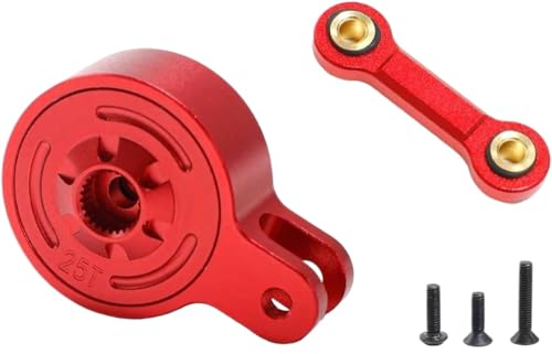 IVLAZLRG Universal kompatible Servo -Sparerarm für 1/10 4WD 3S 4S festgelegtes Linklenker Lenkung Servo -Saver in 23T- oder 25T -Optionen erhältlich(25T Red) von IVLAZLRG