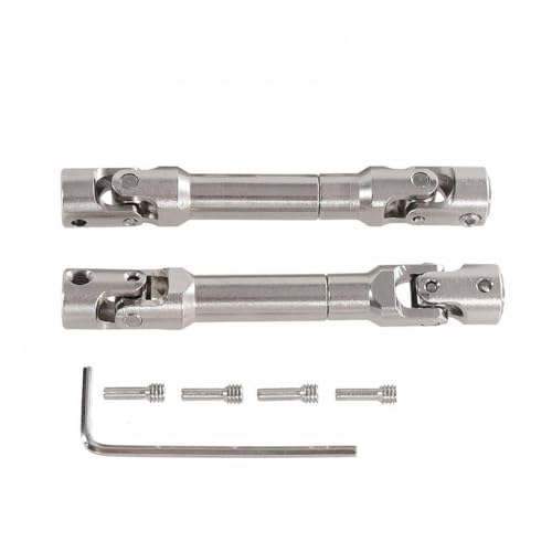 IVLAZLRG Universalgelenkantriebswelle Upgrade Metall -Teilezubehör kompatibel mit MN1/12 MN128 MN86 G500 Fernbedienungsauto(Long axis 2PCS) von IVLAZLRG
