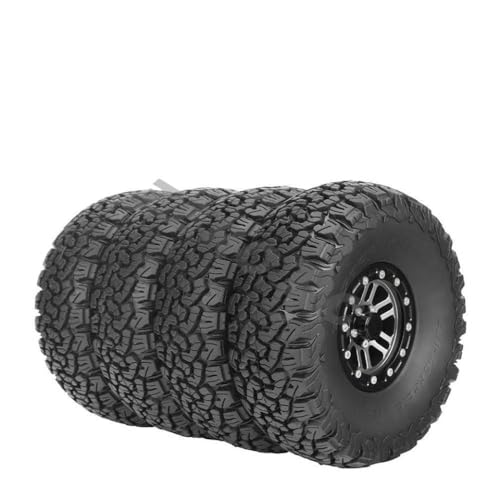 IVLAZLRG Zusammengebildete Metall-Off-Road 1,9-Zoll-Perldlock-Räder mit Reifen, die mit 90 mm bis 108 mm für 1/10 Rock Crawler RC-Autos kompatibel sind(14049GB-4PCS) von IVLAZLRG