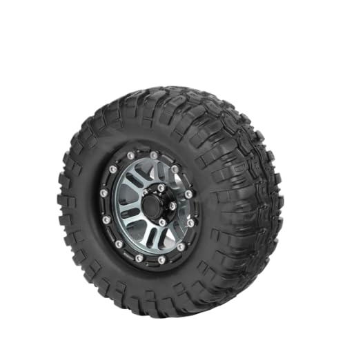 IVLAZLRG Zusammengebildete Metall-Off-Road 1,9-Zoll-Perldlock-Räder mit Reifen, die mit 90 mm bis 108 mm für 1/10 Rock Crawler RC-Autos kompatibel sind(No.TN2002 1PC) von IVLAZLRG