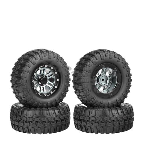 IVLAZLRG Zusammengebildete Metall-Off-Road 1,9-Zoll-Perldlock-Räder mit Reifen, die mit 90 mm bis 108 mm für 1/10 Rock Crawler RC-Autos kompatibel sind(No.TN2002 4PCS) von IVLAZLRG