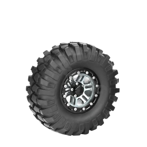 IVLAZLRG Zusammengebildete Metall-Off-Road 1,9-Zoll-Perldlock-Räder mit Reifen, die mit 90 mm bis 108 mm für 1/10 Rock Crawler RC-Autos kompatibel sind(No.TN2003 1PC) von IVLAZLRG