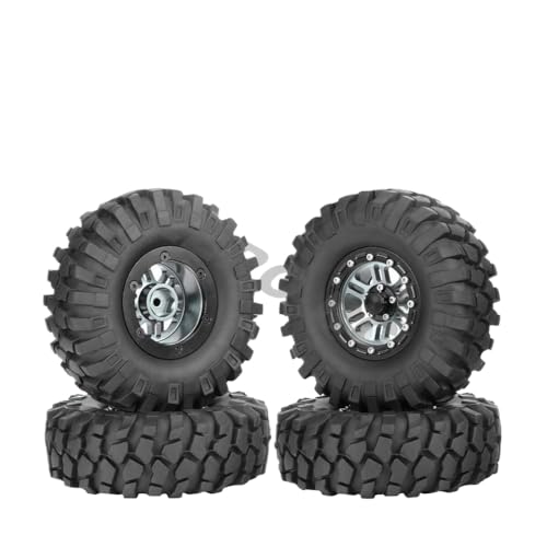 IVLAZLRG Zusammengebildete Metall-Off-Road 1,9-Zoll-Perldlock-Räder mit Reifen, die mit 90 mm bis 108 mm für 1/10 Rock Crawler RC-Autos kompatibel sind(No.TN2003 4PCS) von IVLAZLRG